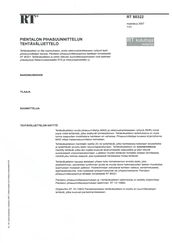 RT 80322. Pientalon pihasuunnittelun teht�v�luettelo