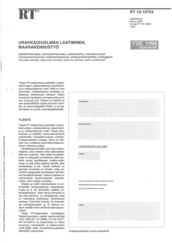 RT 16-10724 Urakkaohjelman laatiminen, maanrakennusty�